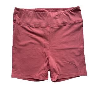 Free People FP Movement Hot Shot Biker Shorts Pull On Stretch Pink Medium Gym